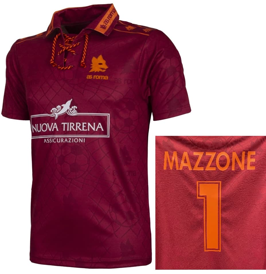 AS ROMA MAGLIA RETRO VINTAGE MAZZONE 1994-95