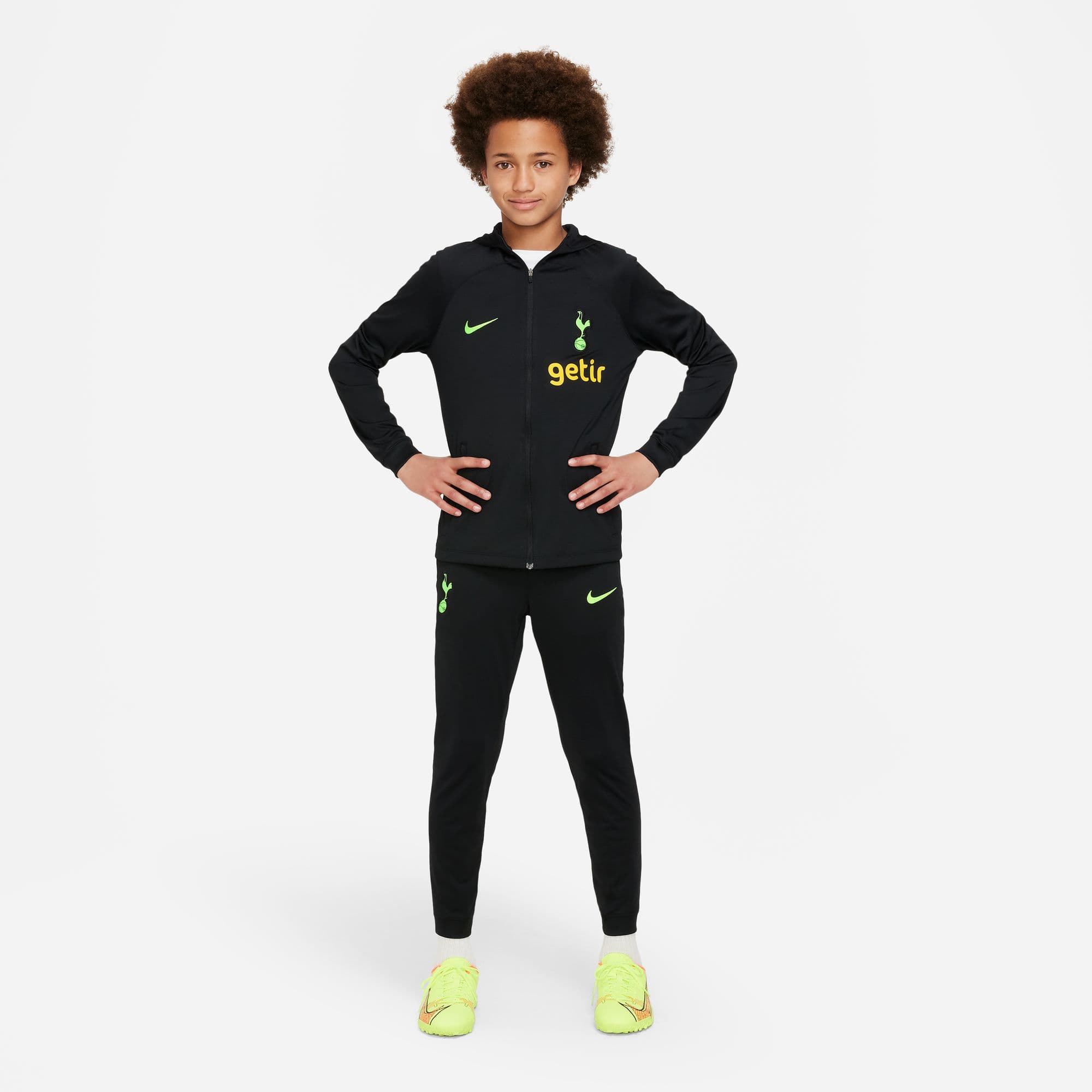 TOTTENHAM JUNIOR BLACK TRACKSUIT 2022-23