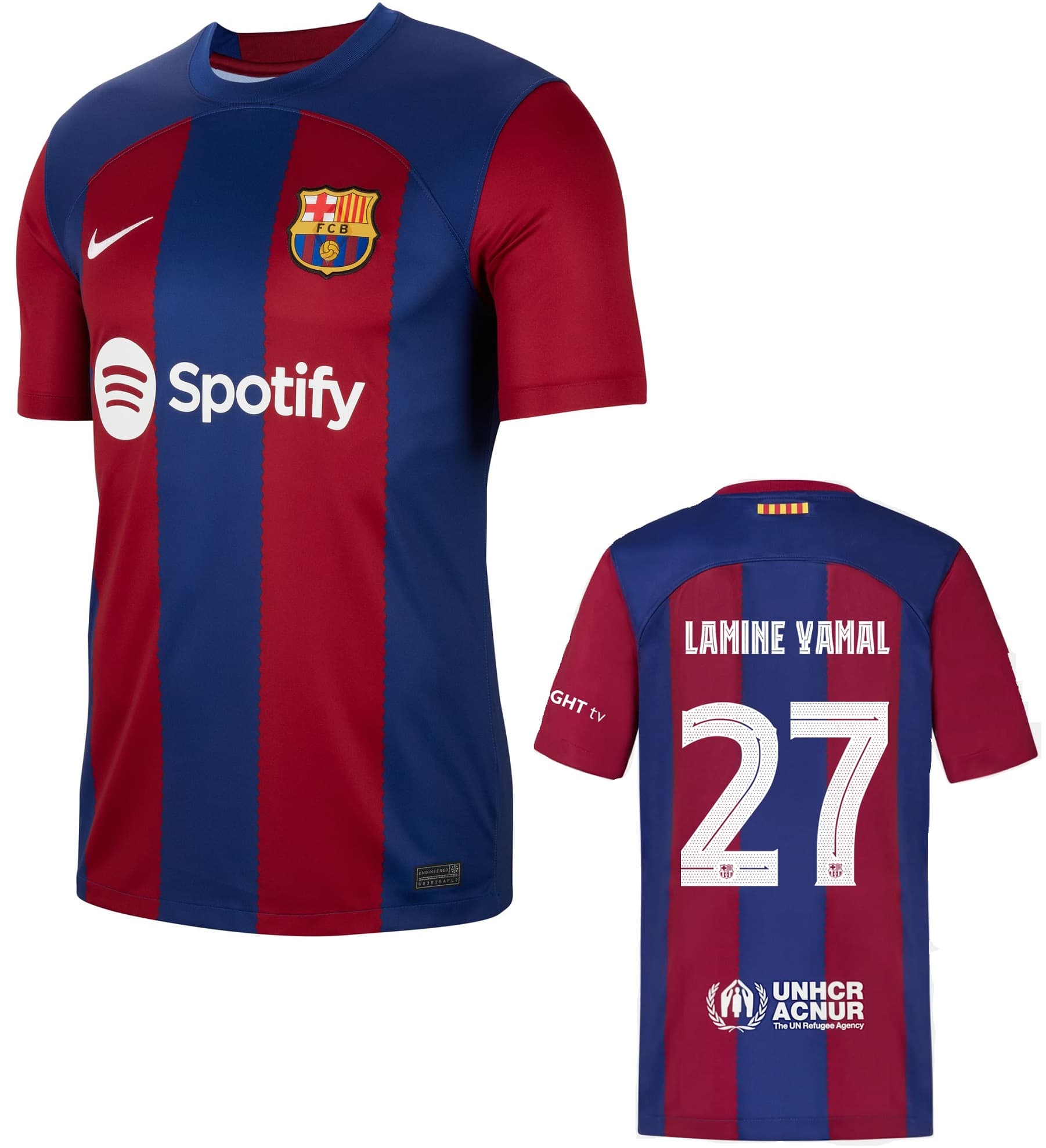 BARCELONA LAMINE YAMAL JUNIOR HOME SHIRT 2023-24