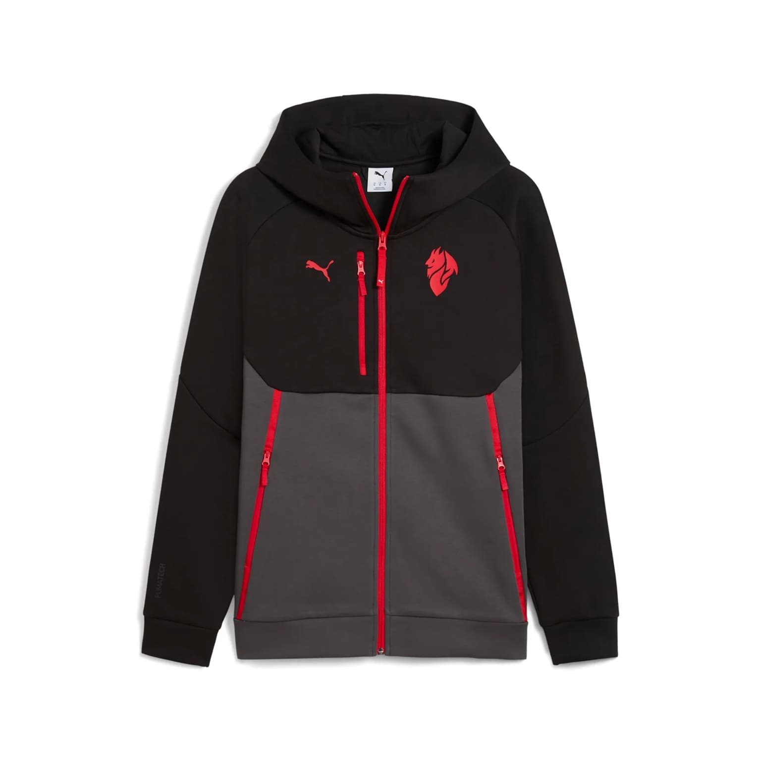 AC MILAN FELPA TECH ZIP NERA 2025-26