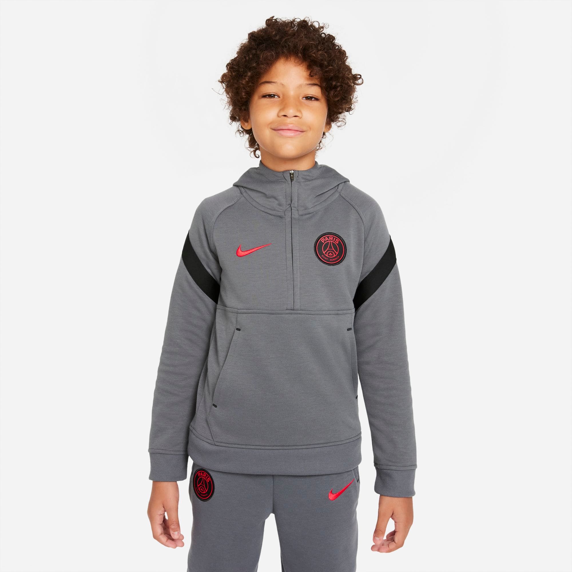 PSG FELPA BAMBINO MEZZA ZIP TRAVEL 2021-22