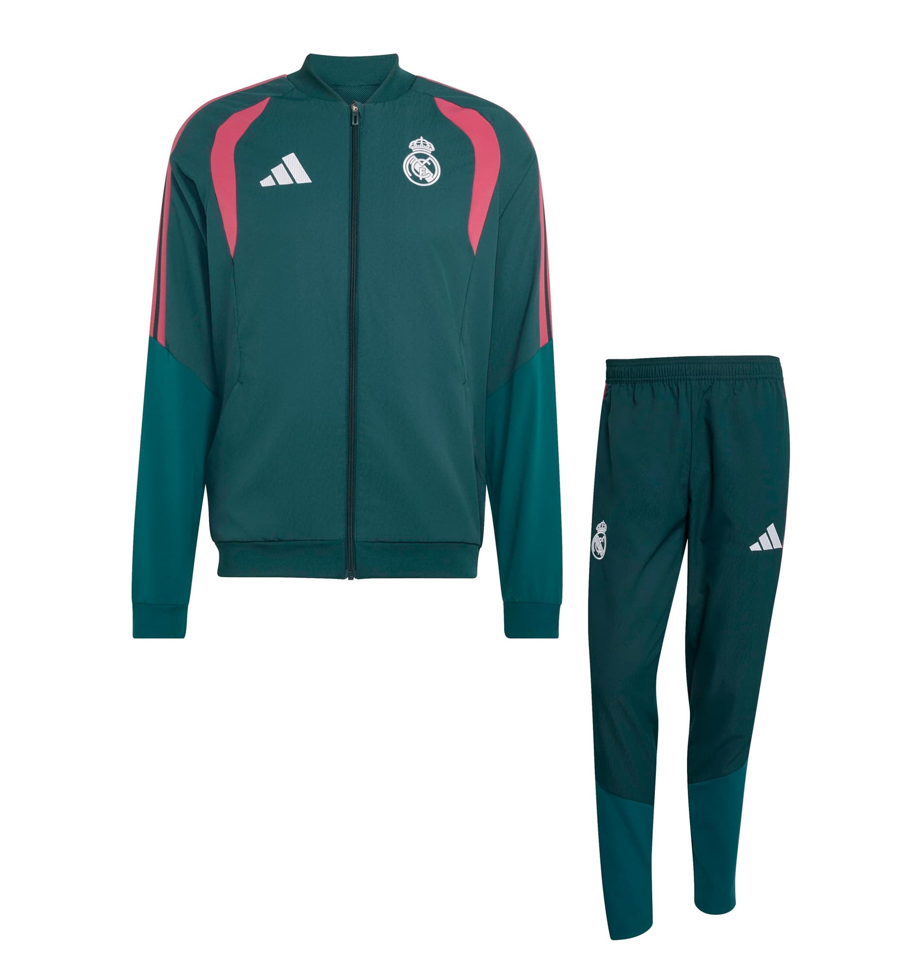 REAL MADRID WOVEN GREEN TRACKSUIT 2026-27