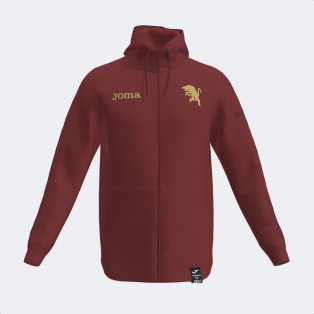 FC TORINO FELPA CAPPUCCIO ZIP GRANATA 2023-24