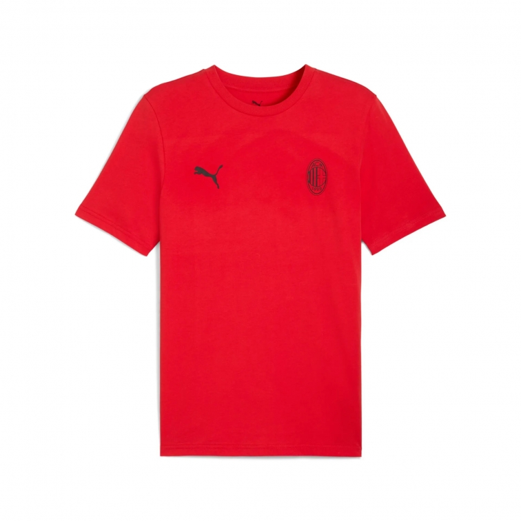 AC MILAN JUNIOR ESSENTIAL RED T-SHIRT 2025-26