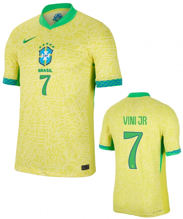 BRASILE VINICIUS JR HOME SHIRT 2024-25