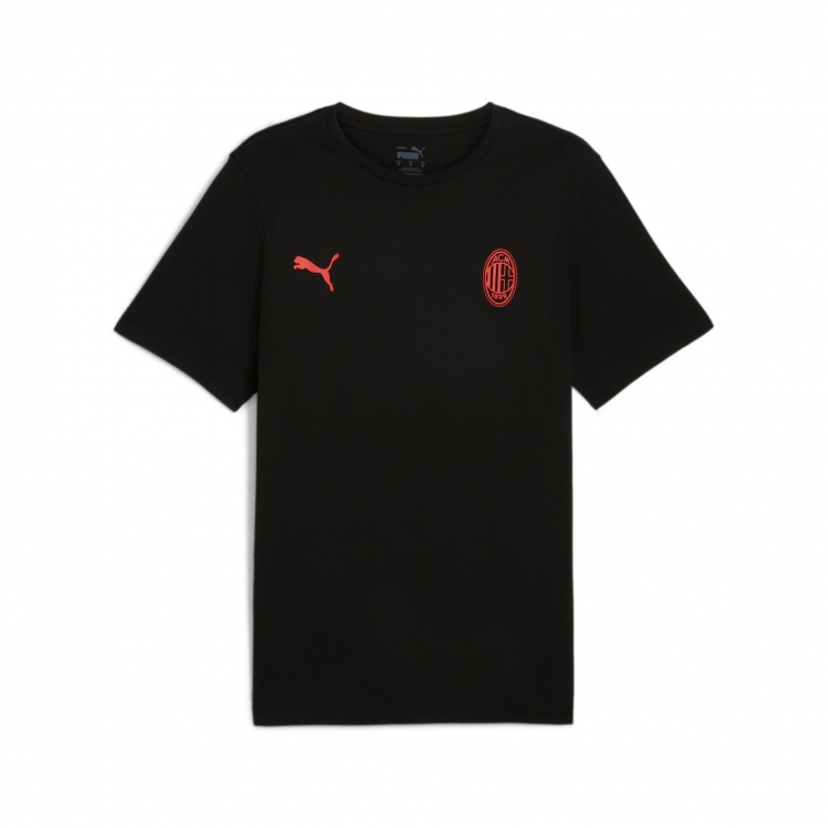 AC MILAN ESSENTIAL BLACK T-SHIRT 2024-25