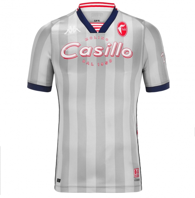 FC BARI MAGLIA BANDA 222 ARGENTO 2024