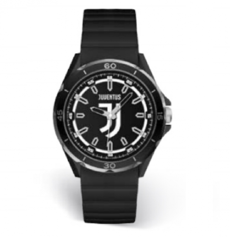 LOWELL Orologio Ufficiale Juventus Uomo JN460UNS2 - Quadrante Nero 41mm, Cinturino In Silicone