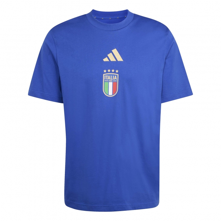ITALIA FIGC T-SHIRT LOGO BLU 2025-27