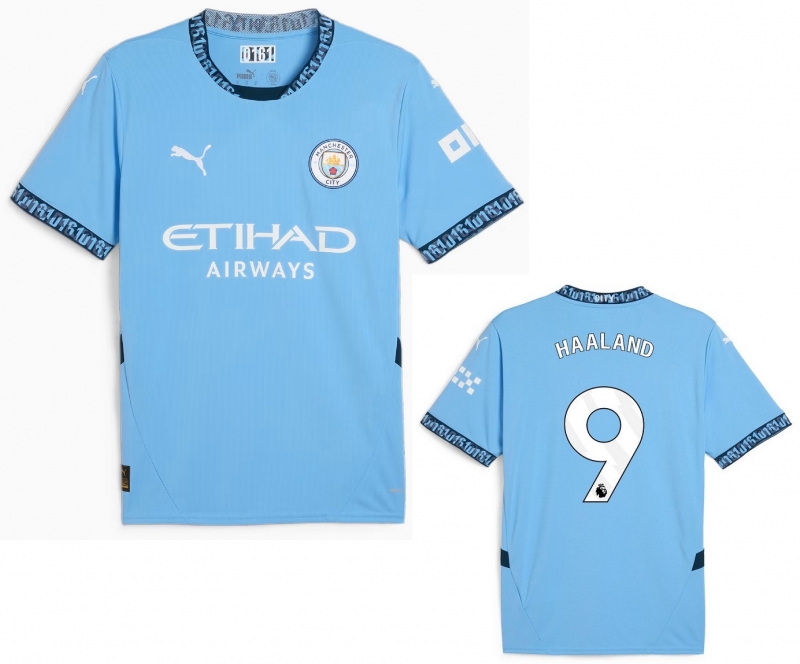 MANCHESTER CITY HAALAND HOME SHIRT 2024-25