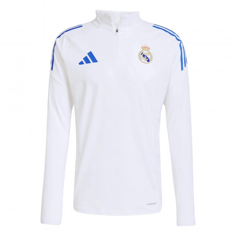 REAL MADRID FELPA ALLENAMENTO BIANCA CHAMPIONS 2025-26