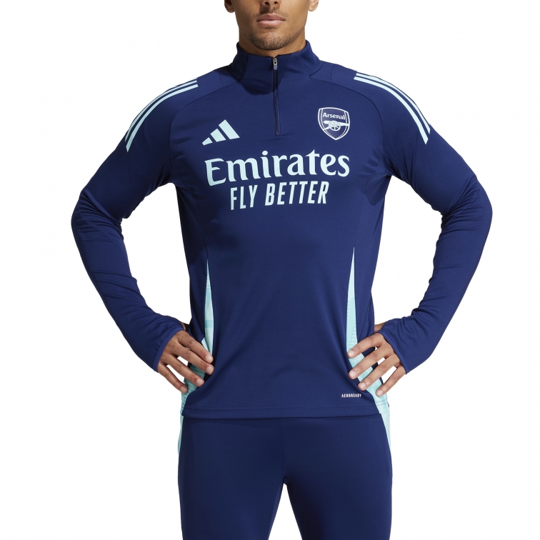 ARSENAL FELPA ALLENAMENTO 1/4 ZIP BLU 2024-25