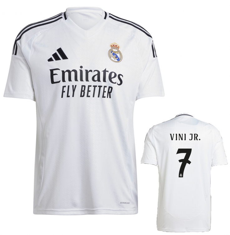 REAL MADRID VINICIUS JR JUNIOR HOME SHIRT 2024-25