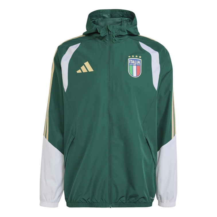 ITALIA FIGC ALL WEATHER GREEN JACKET 2025-27