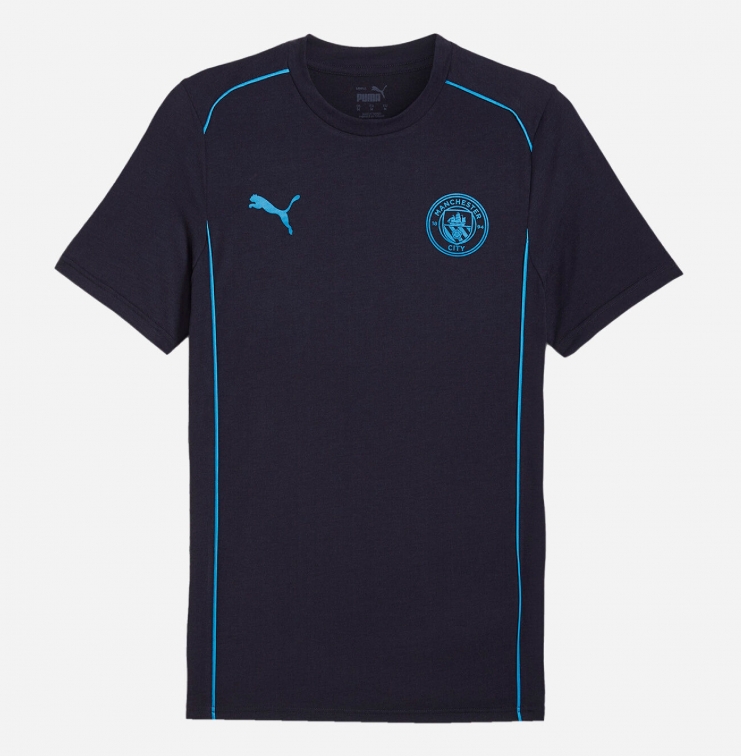 MANCHESTER CITY CASUAL NAVY T-SHIRT 2024-25