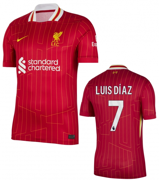 LIVERPOOL LUIS DIAZ HOME SHIRT 2024-25