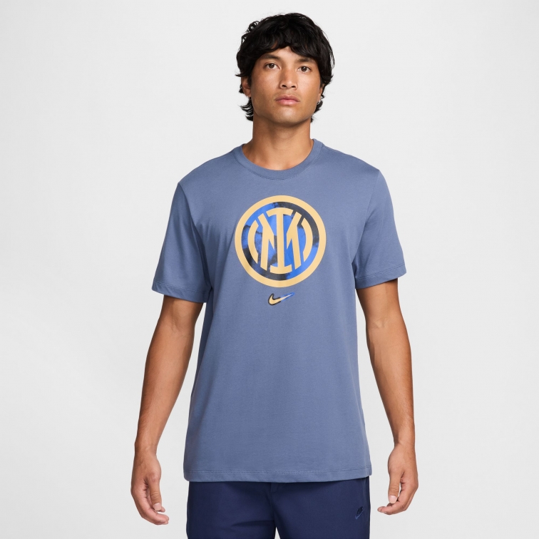 FC INTER LOGO GREY T-SHIRT 2024-25