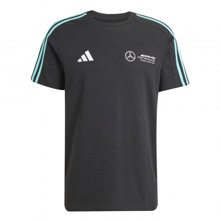 MERCEDES BLACK FAN T-SHIRT 2025 ADIDAS