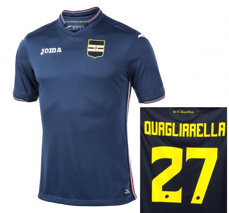 Seconda Maglia Sampdoria personalizzata Seconda Maglia Sampdoria personalizzata