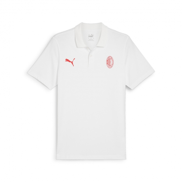 AC MILAN ESSENTIAL WHITE POLO 2024-25