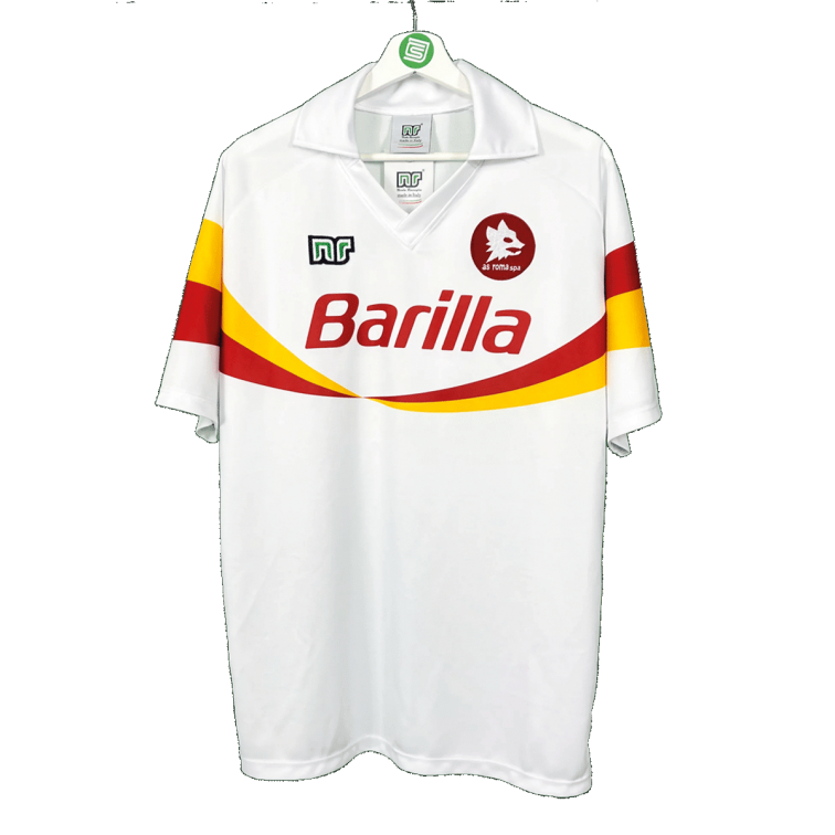 AS ROMA GIANNINI RETRO VINTAGE AWAY SHIRT 1990-91