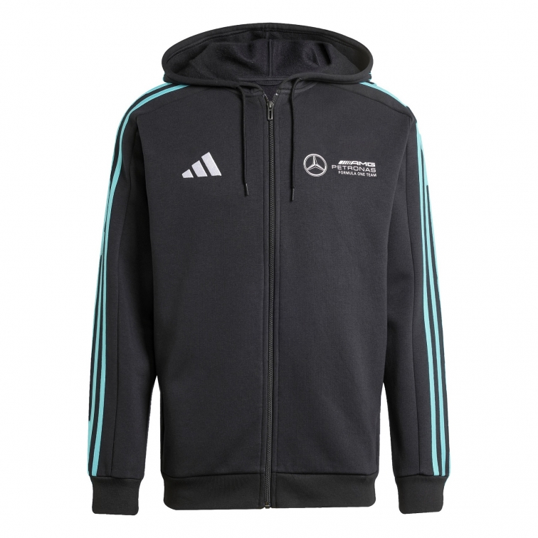 MERCEDES HOODY FULL ZIP BLACK SWEAT ADIDAS