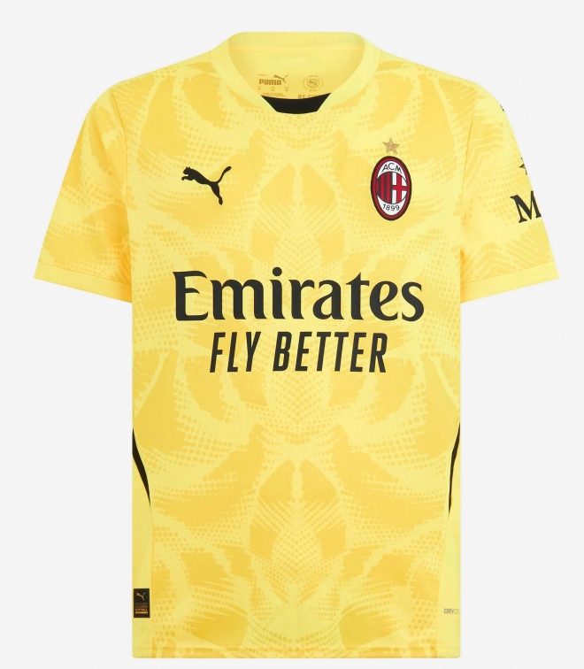 AC MILAN MAGLIA PORTIERE GIALLA 2024-25