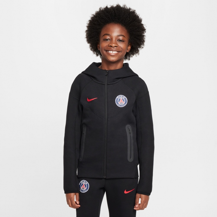 PSG FELPA TECH FLEECE BAMBINO NERA 2024-25