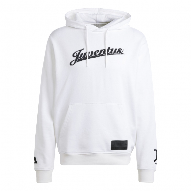 JUVENTUS HOODY WHITE US SWEAT 2025-26