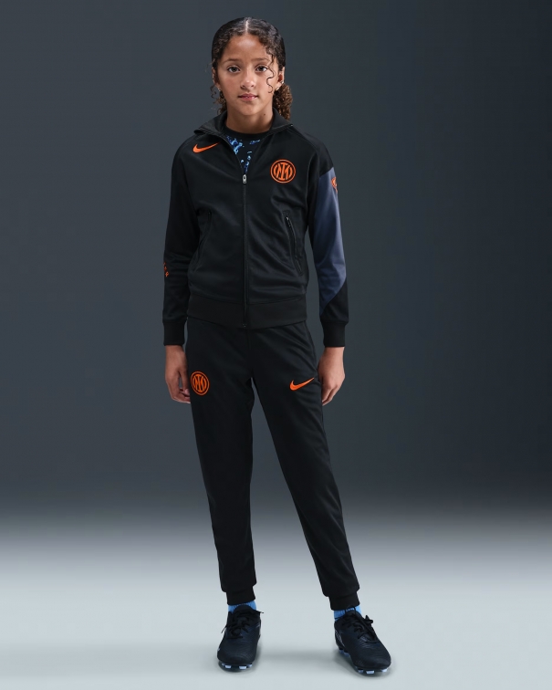 FC INTER JUNIOR BLACK TRACKSUIT 2025-26