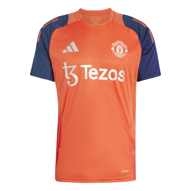 MANCHESTER UNITED MAGLIA ALLENAMENTO ARANCIONE 2024-25