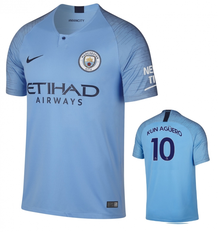 Manchester City Maglia Kun Aguero 2019-20 Adulto o Bambino