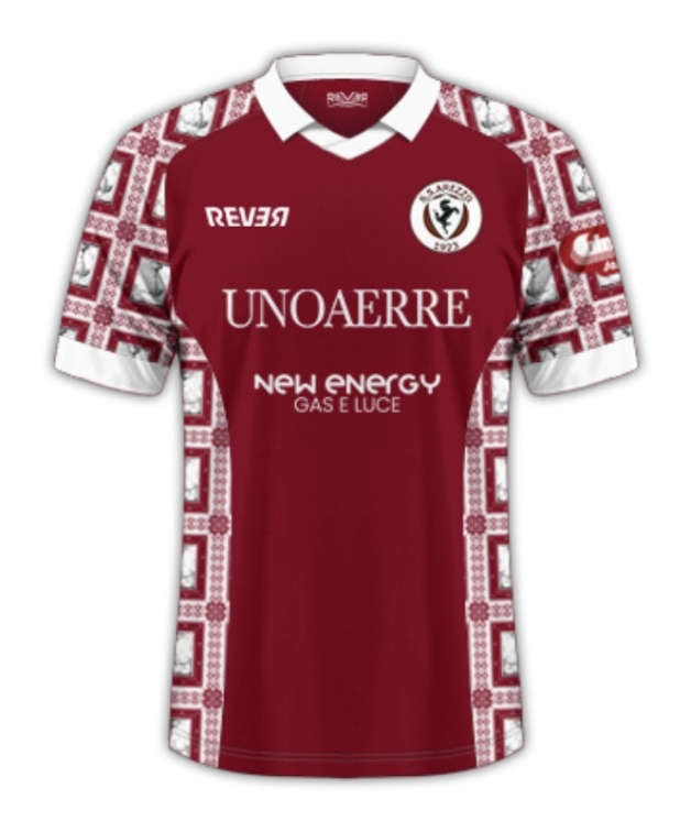 AREZZO HOME SHIRT 2024-25 + SERIE C PATCH