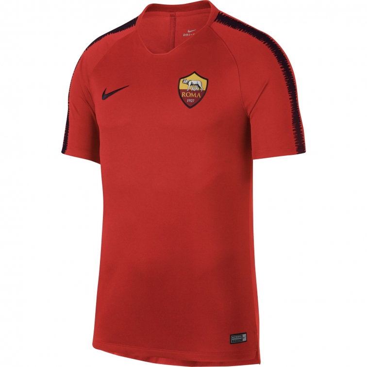 AS ROMA MAGLIA ALLENAMENTO ROSSA 2018-19 | CalcioItalia.com