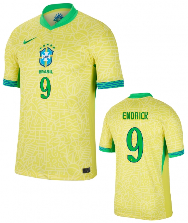 BRASIL ENDRICK JUNIOR HOME SHIRT 2024-25