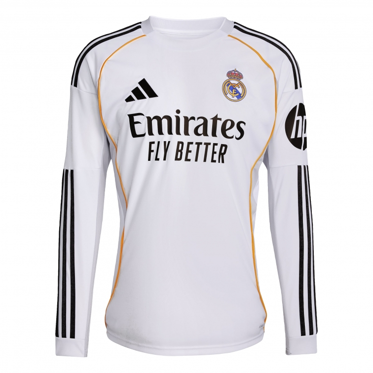 REAL MADRID HOME SHIRT long sleeves 2025-26