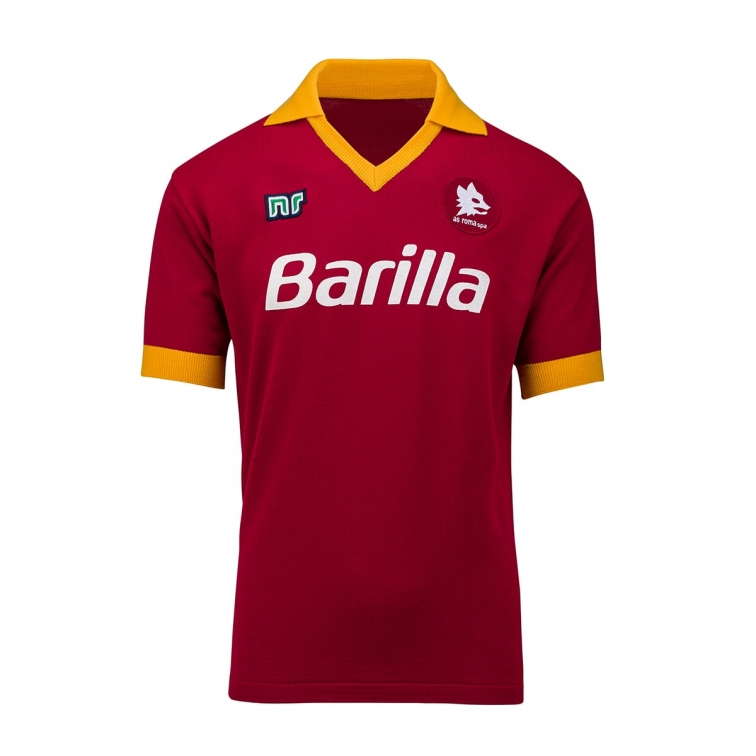 AS ROMA CONTI VINTAGE MATCH HOME SHIRT 1987-88