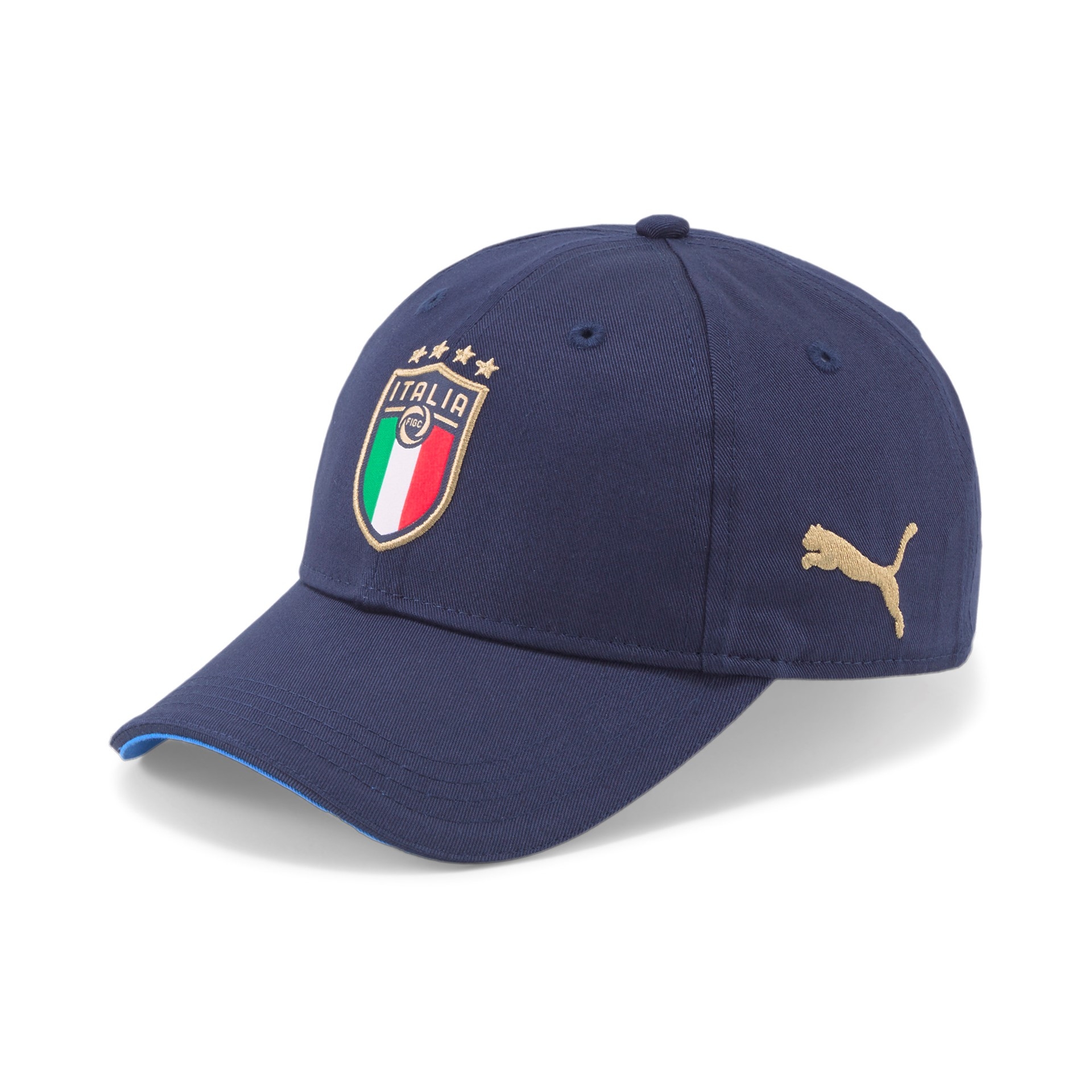 Italia FIGC Cappellino Ufficiale con stemma Larghezza regolabile 