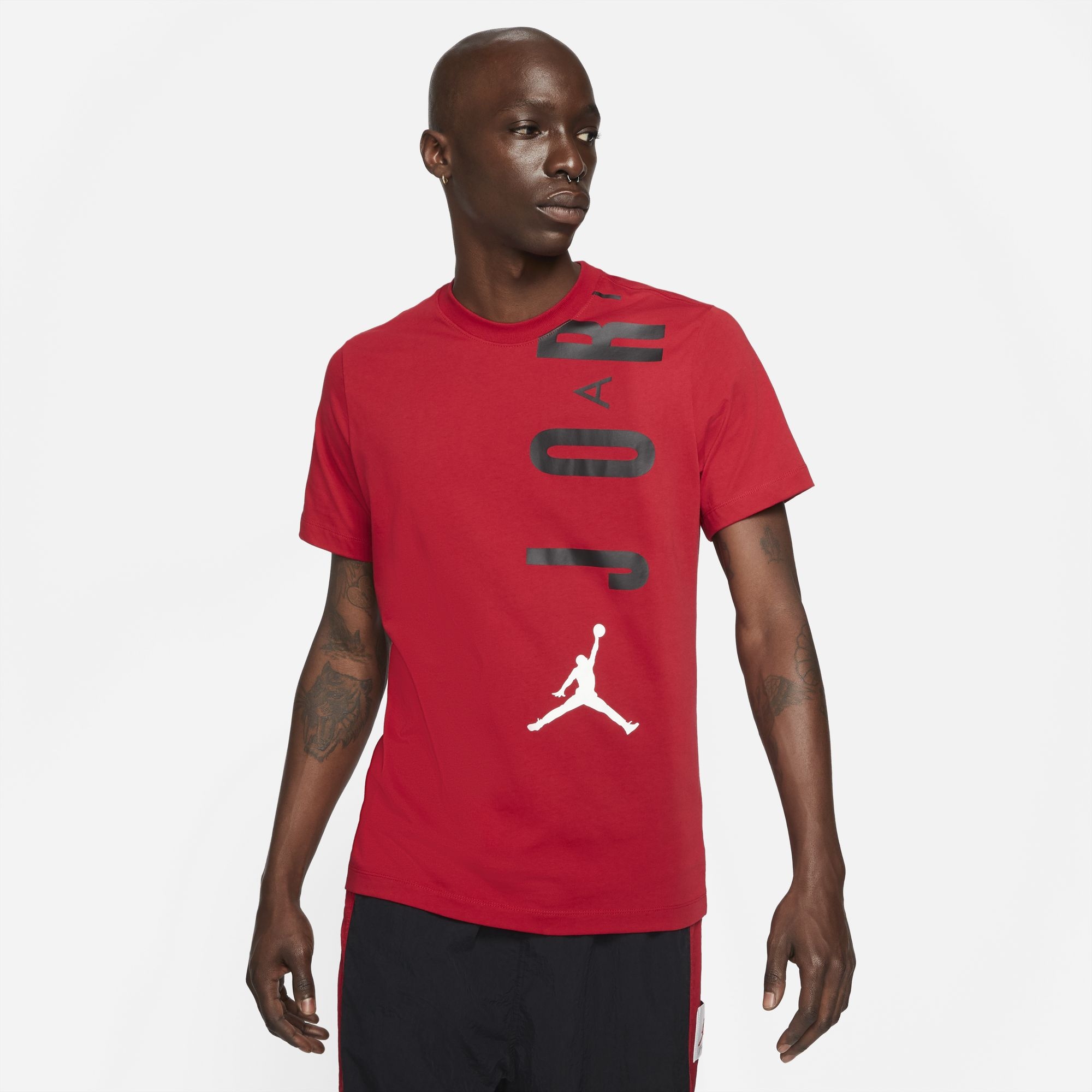 T shirt jordan shop rossa e nera