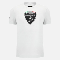 LAMBORGHINI LOGO WHITE T-SHIRT
