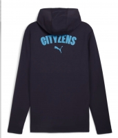 MANCHESTER CITY HOODY FULL ZIP NAVY SWEAT 2024-25