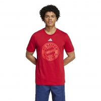 BAYERN MUNICH LOGO RED T-SHIRT 2024-25