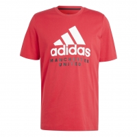 MANCHESTER UNITED ADIDAS RED T-SHIRT 2023-24