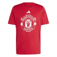 MANCHESTER UNITED T-SHIRT ROSSA FAN LOGO 2024-25