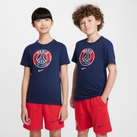 PSG LOGO JUNIOR NAVY T-SHIRT 2024-25