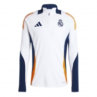 REAL MADRID TRAINING DRILL WHITE TOP 2024-25