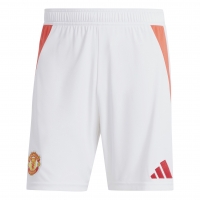 MANCHESTER UNITED HOME WHITE SHORTS 2024-25