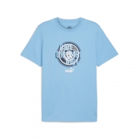 MANCHESTER CITY LOGO BLUE T-SHIRT 2024-25