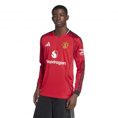 MANCHESTER UNITED MAGLIA HOME MANICHE LUNGHE 2025-26