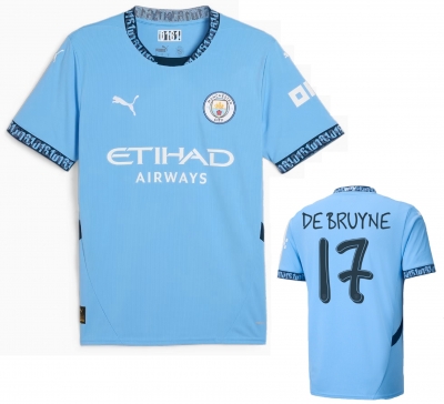 MANCHESTER CITY MAGLIA DE BRUYNE CHAMPIONS LEAGUE 2024-25